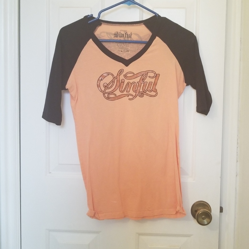 Sinful Baseball Tee